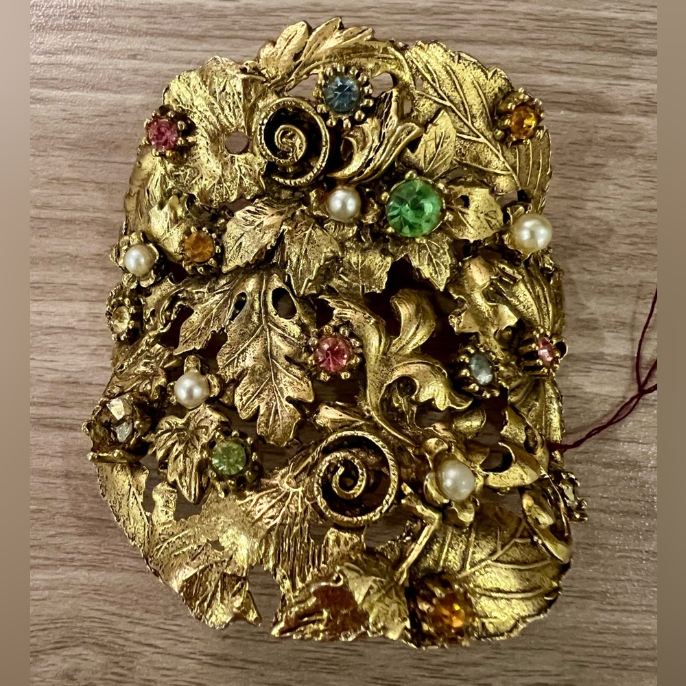 Vintage Musi Brass Shoe Buckle